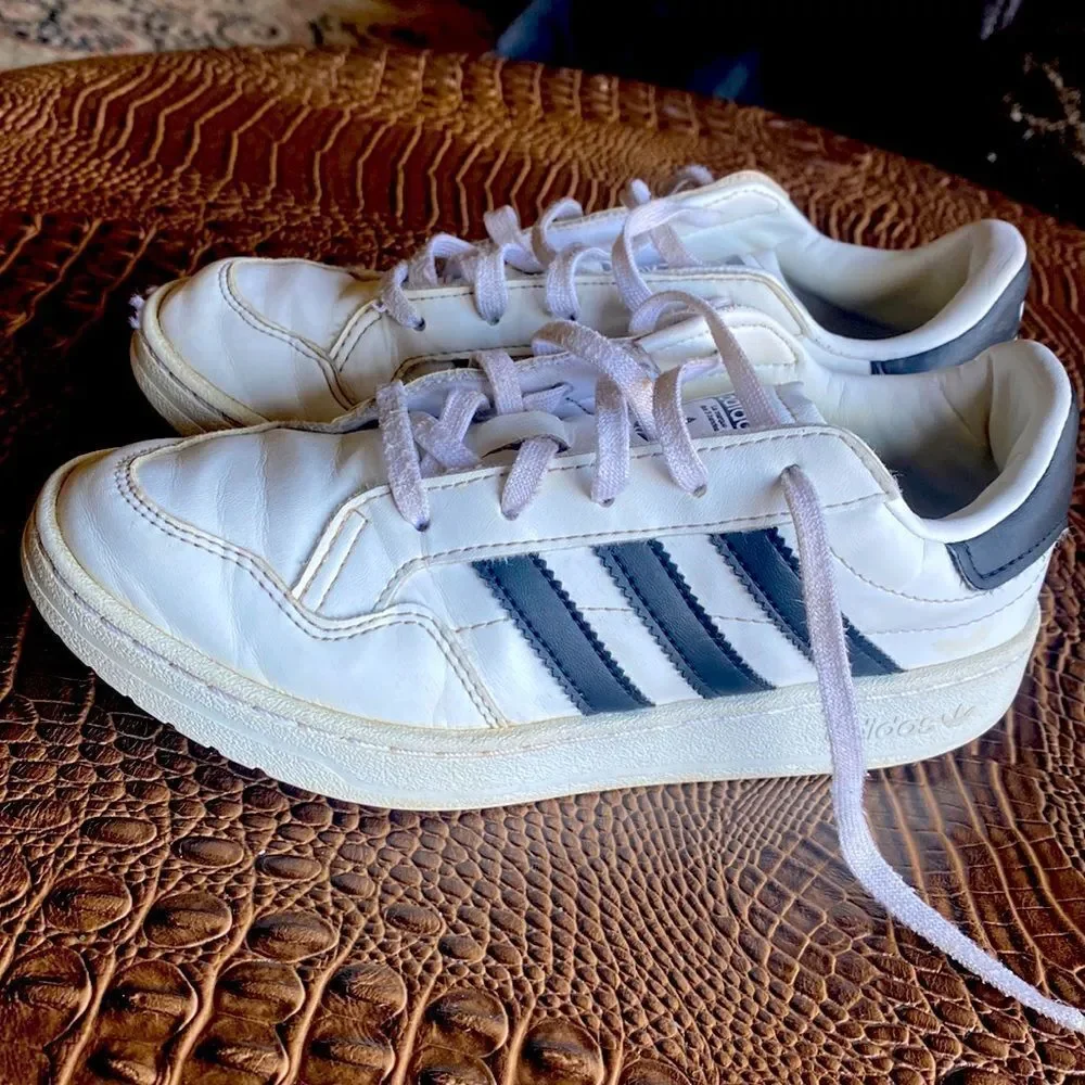 Adidas Ortholite Leather Sneakers Shoes 2 Boys